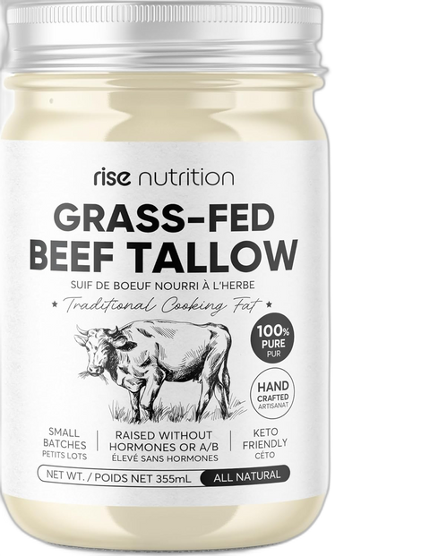 Grass-Fed Beef Tallow — Rise Nutrition Grass-Fed Supplement | Made in Canada