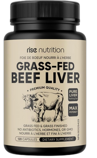 Grass-Fed Beef Liver Capsules — Rise Nutrition Grass-Fed Supplement | Made in Canada