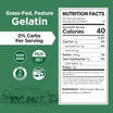 Grass-Fed Gelatin Powder - Bovine Protein - Non GMO